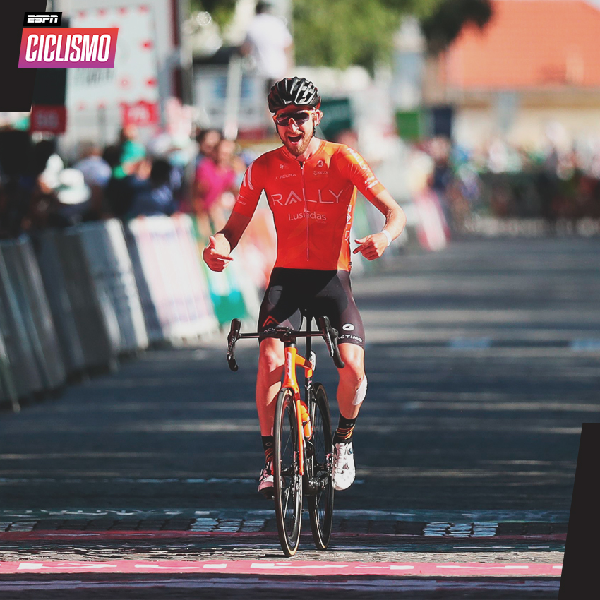 ESPNCiclismo's tweet photo. #ESPNCiclismo 👏 ¡Kyle Murphy ganó la etapa 2 de la #VoltaAPortugal y hubo acción latinoamericana!

En el top 10 de la jornada, el argentino Tomas #Contte (Louletano Loulé Concelho) finalizó noveno a 17''. https://t.co/i4lVgjV14b