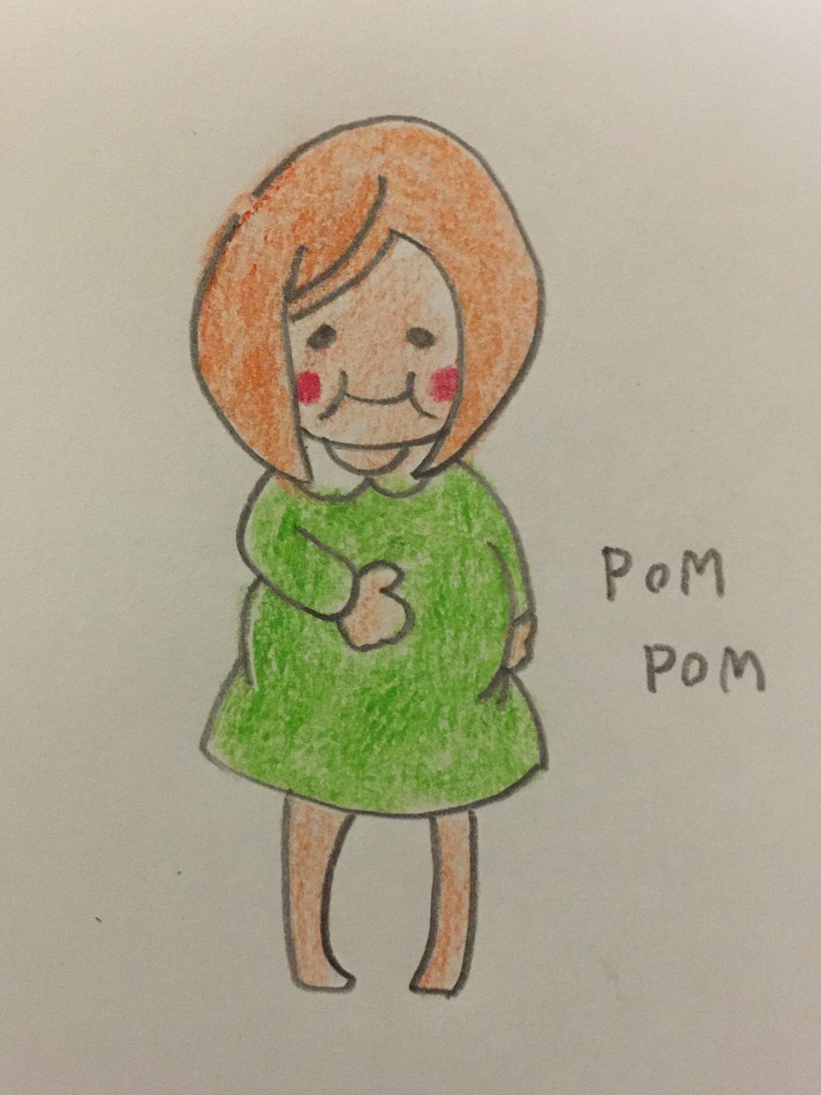 ノブユキ على تويتر 満腹 女の子イラスト 満腹