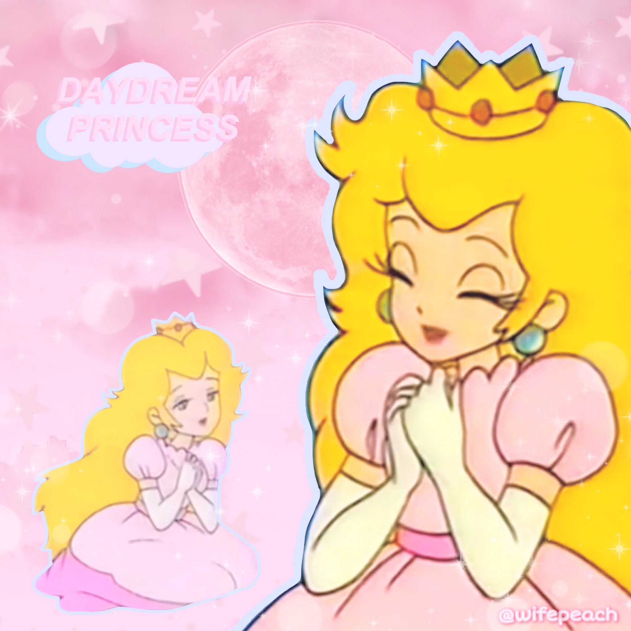 Princess Peach in anime version | Animoe