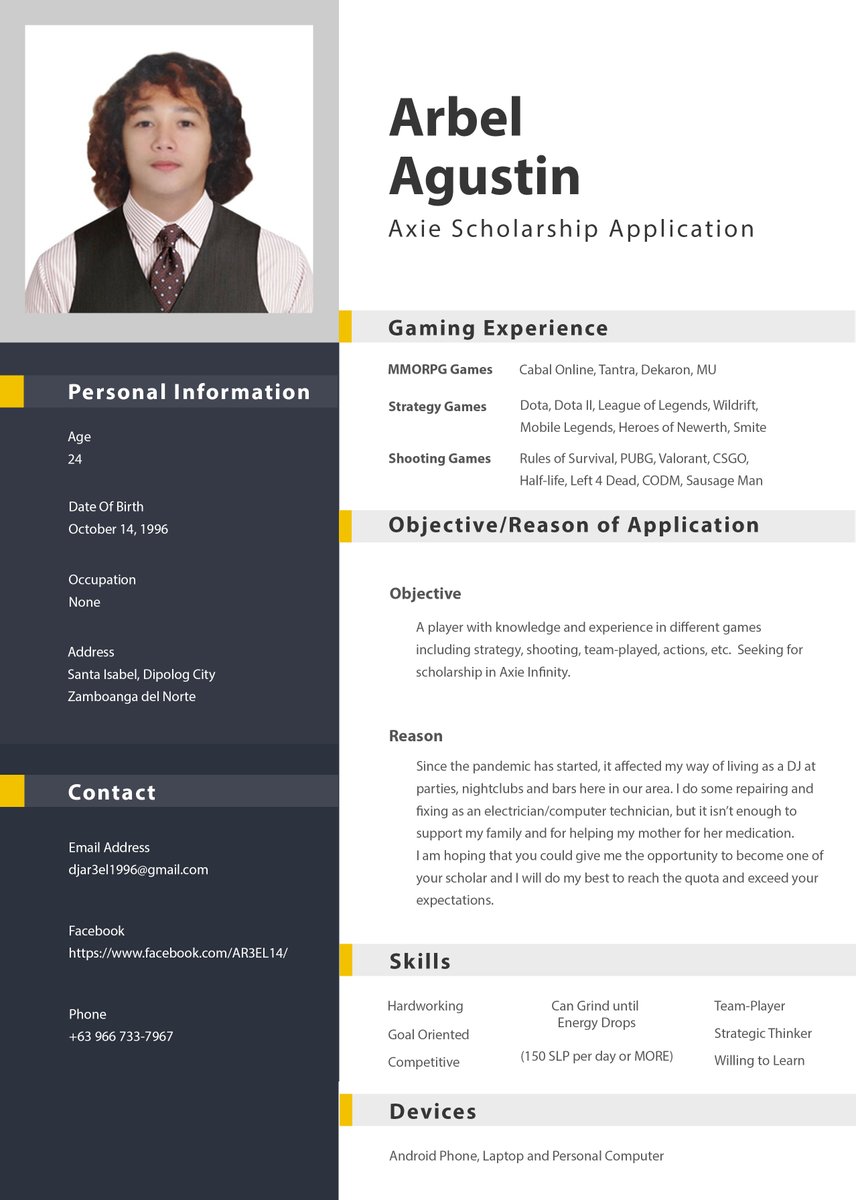 _ar3el's tweet photo. @Pandapops7 @Roshiela18 Hello. Good day @Pandapops7 . Here's my resume. Thank you and keepsafe! https://t.co/9AZYHQF8mu