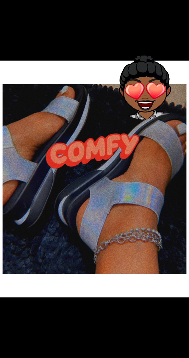 char_rosee's tweet image. What I got on my feet today! Another pair I wear, when I’m about to be walking for a while..❤️🔥 #MetallicVibes