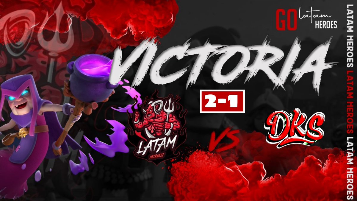 heroes_latam's tweet photo. #ClashRoyale | Resultados | 

Tras un duro encuentro nos llevamos la victoria y pasamos de ronda. 💪

🏆 @AmazonicL
🆚 @DarkSoldiersOfc [Cuartos de final]
🗣️ @15lDiego
👤 @TSLucas16 [6-0] 🥇

Players:
👤 @Alvaro4Cr 🔥
👤 @Andres_RinconB 🔥
👤 @KingElian29 🔥

#LetsgoLH 🔥 https://t.co/O7ZQV1Nq4g