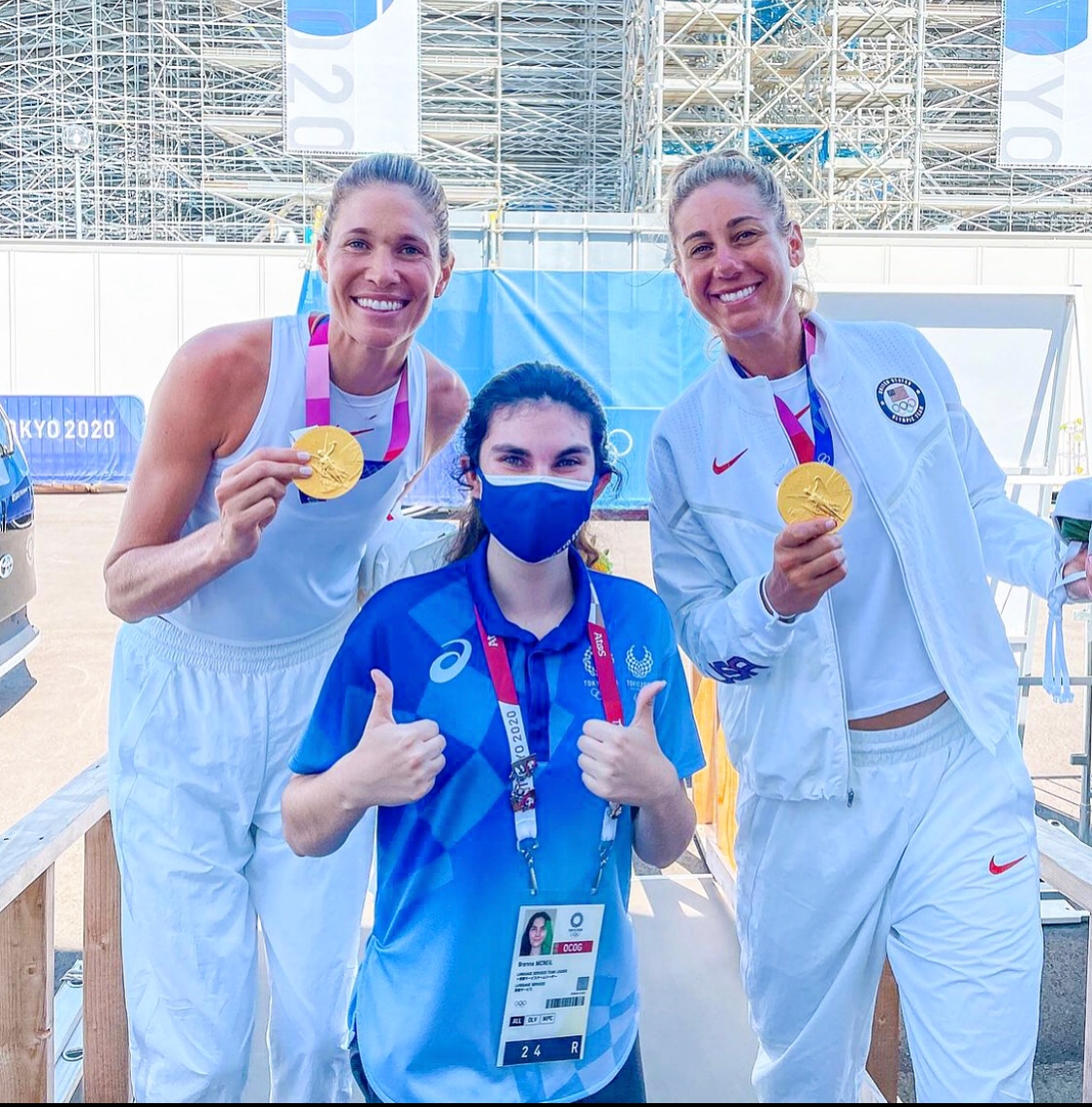 alphaomicronpi's tweet photo. 🥇Sisters Worldwide🥇
Brenna McNeil, member of Alpha Omicron Pi at Boise State U, Beta Sigma Chapter has been serving as a German-English translator at the Tokyo 2020 #olympics! 
We are so proud of Brenna and her volunteer work! 
https://t.co/ZkuSu5srD7 https://t.co/xMvpizvlHs