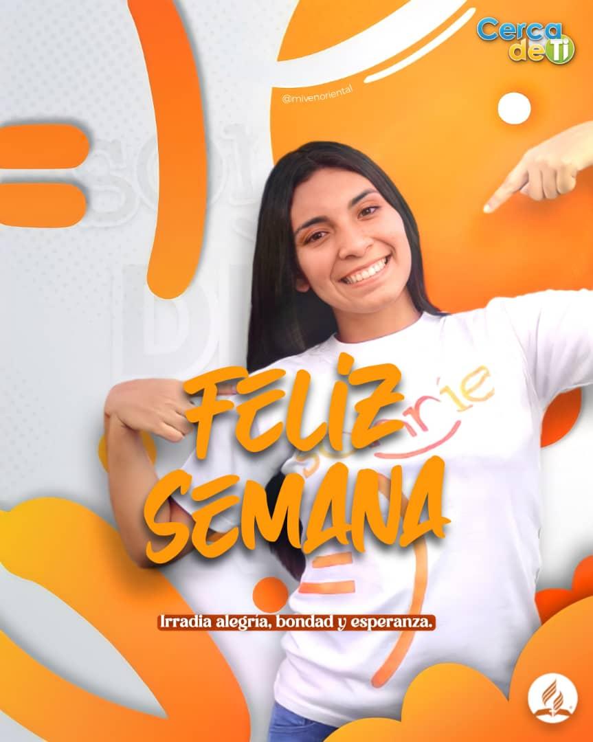 📲 A donde quiera que vayas ¡Irradia alegría, bondad y esperanza! 🎶💛🧡

En un mundo 🌎 lleno de dolor y tristeza irradia luz ✨ con tus acciones y tus palabras.
#PasiónMVNOr #UVOriental #MVNOr #ASD #Fe #Esperanza #Adventista #CercadeTiVzla #Sonrie #HopeMedia #IWillGo
