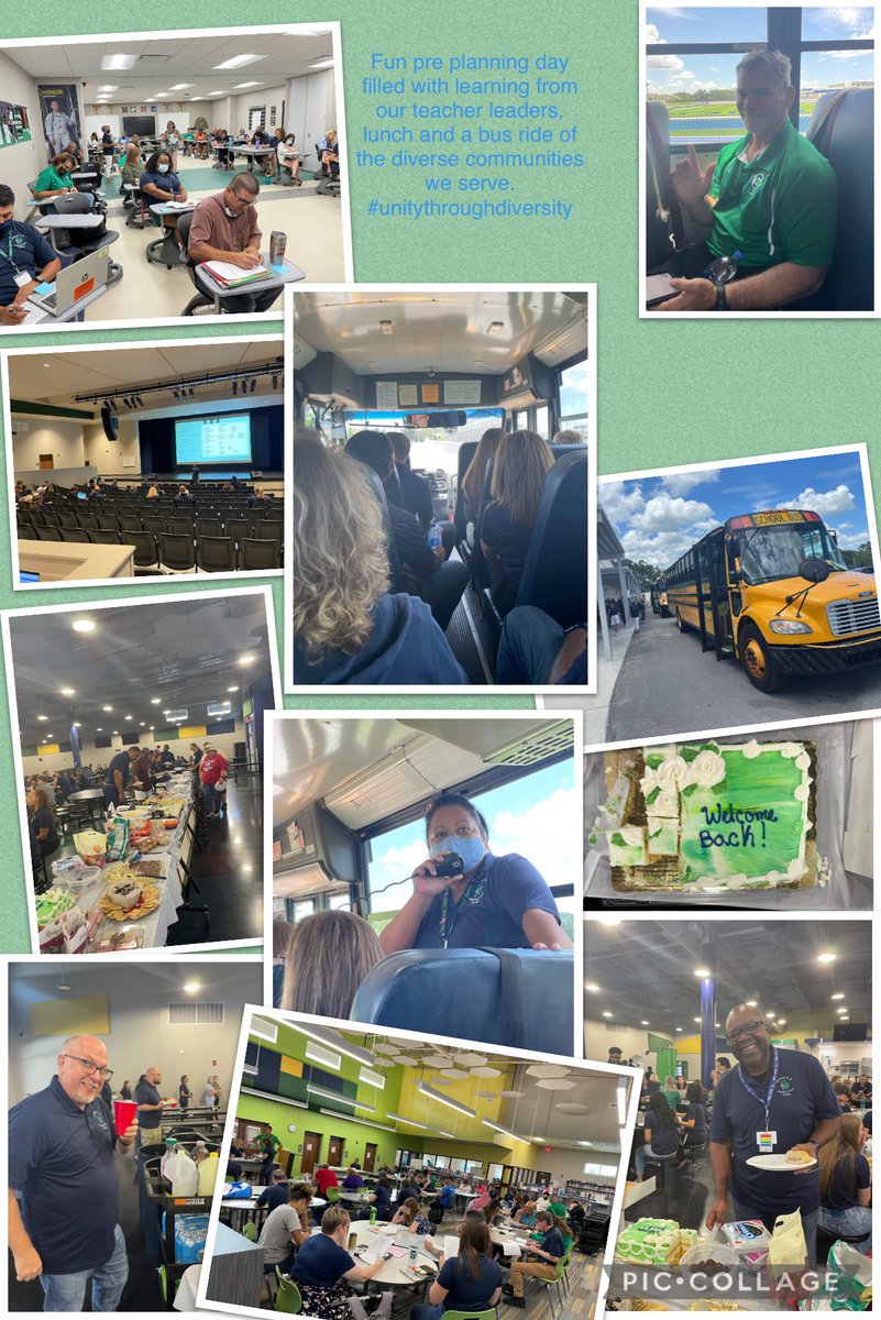 Fun pre planning day filled with learning from our teacher leaders, lunch, and a bus ride of the diverse communities we serve. #raysup #unitythroughdiversity