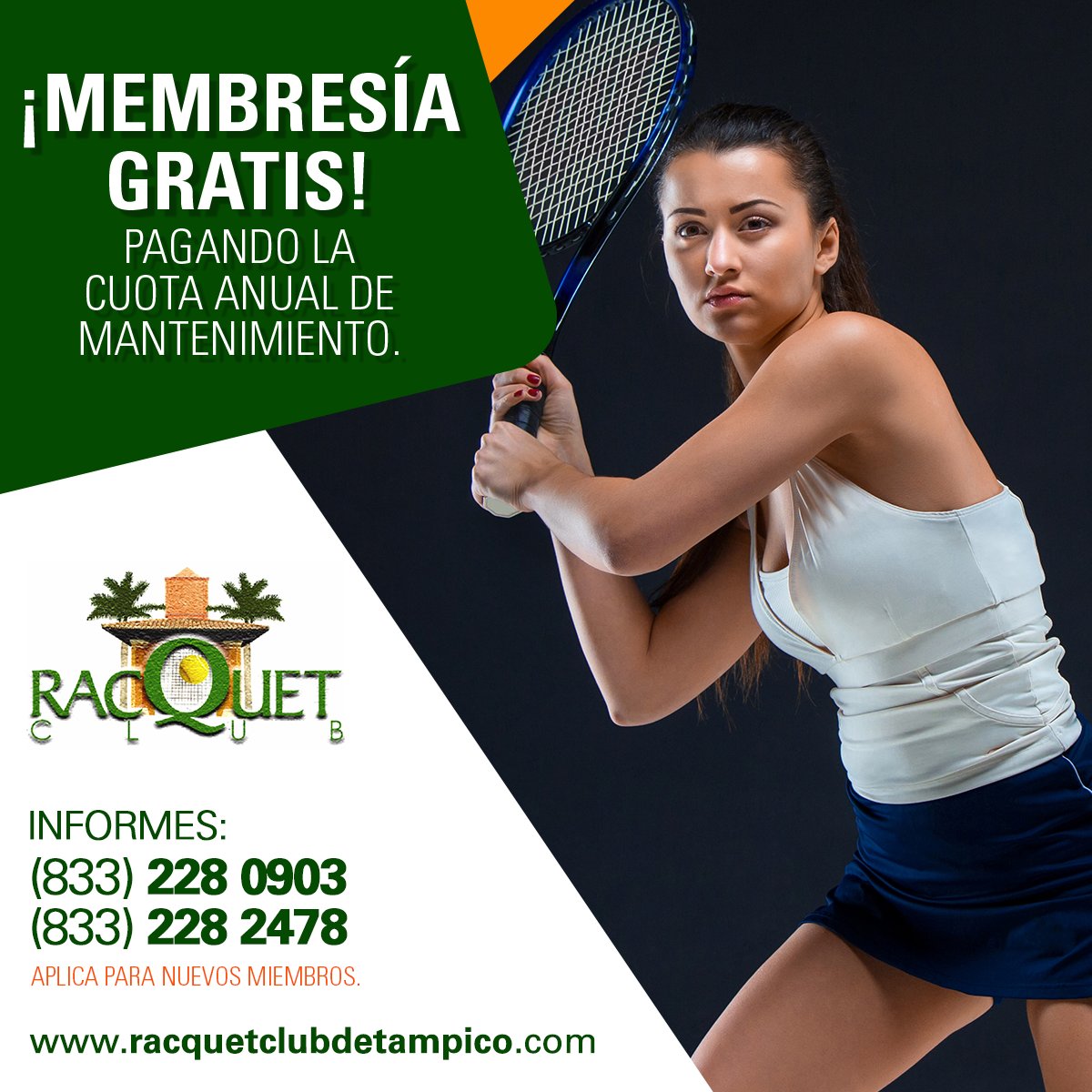 Racquet Club Tampico в Twitter: „Aprovecha esta gran oportunidad y obtén tu  membresía de una manera sencilla. #RacquetClub #MembresíaGratis  /LktnomqRBz“ / Twitter
