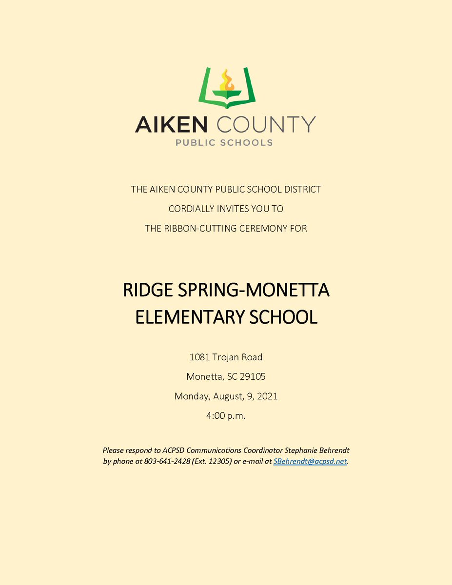 Ridge Spring-Monetta Elementary School tweet media