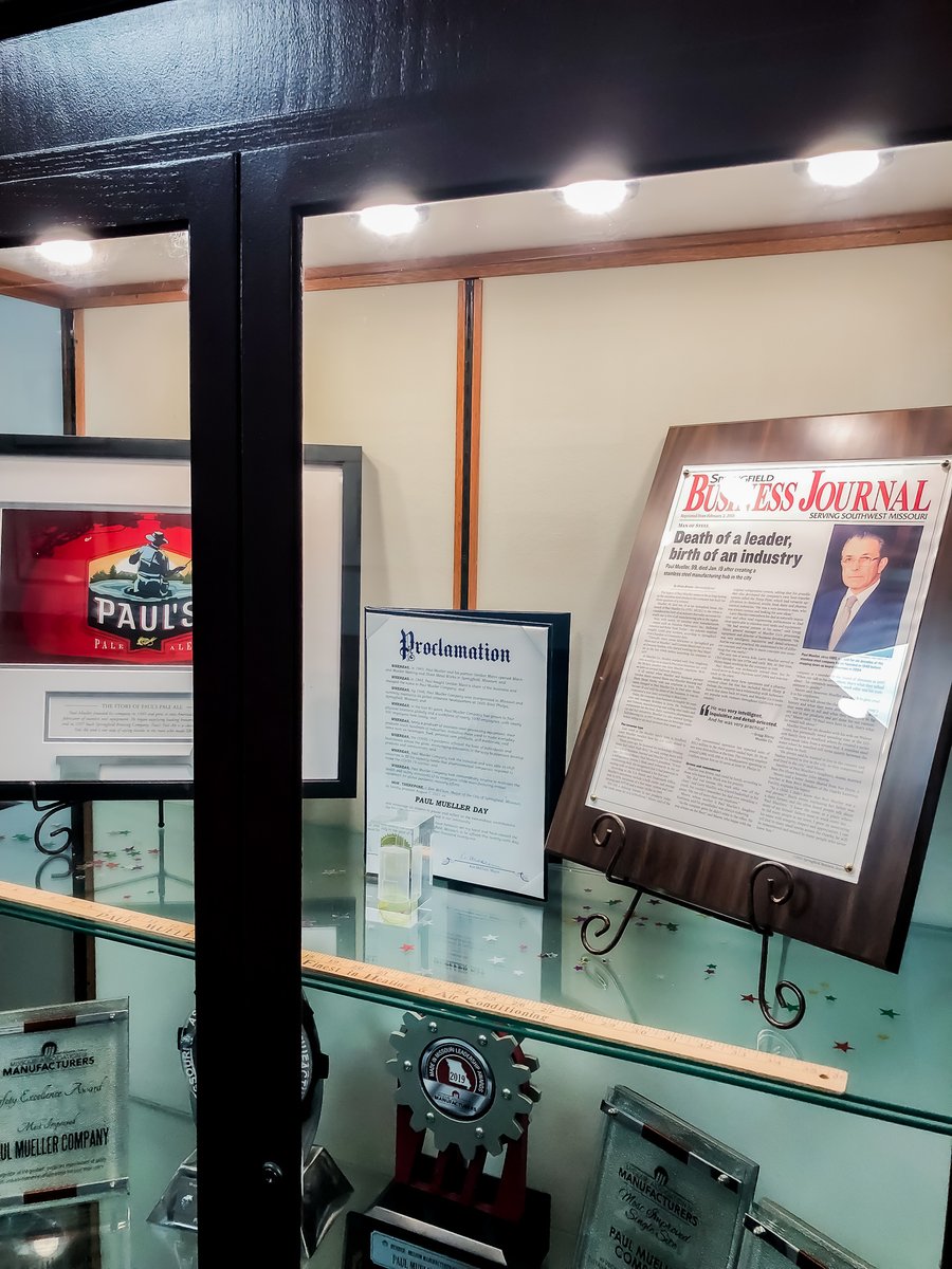 We were so honored to host Springfield Mayor Ken McClure today as he presented our team with the city proclamation making tomorrow, August 7th, Paul Mueller Day.