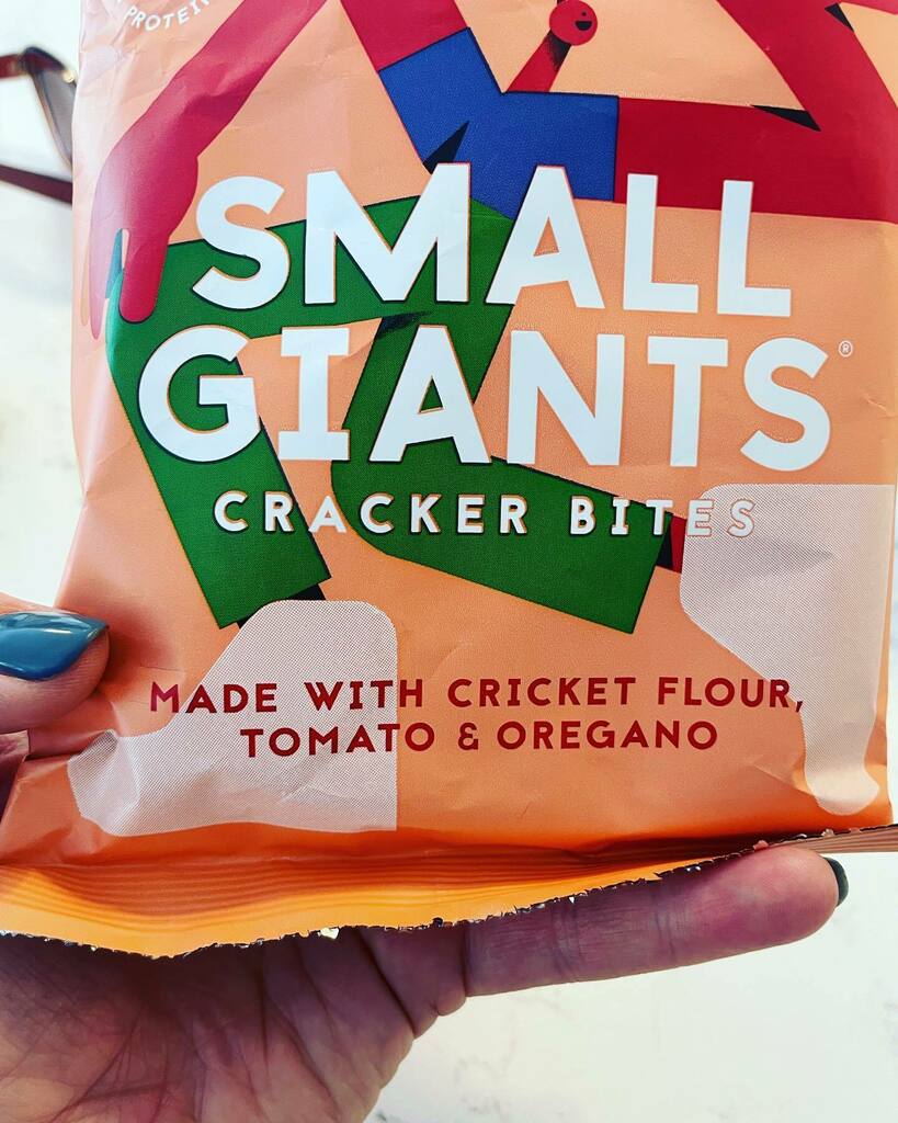 Discovered these!! Not paid ad just passing on the interesting stuff! 

<a href="/eatsmallgiants/">Small Giants</a> snacks made from crickets 🦗 packed full of planet positive protein. They say if you like your snacks a little unusual and super sustainable eat small giants????? 
 I had not considered th…