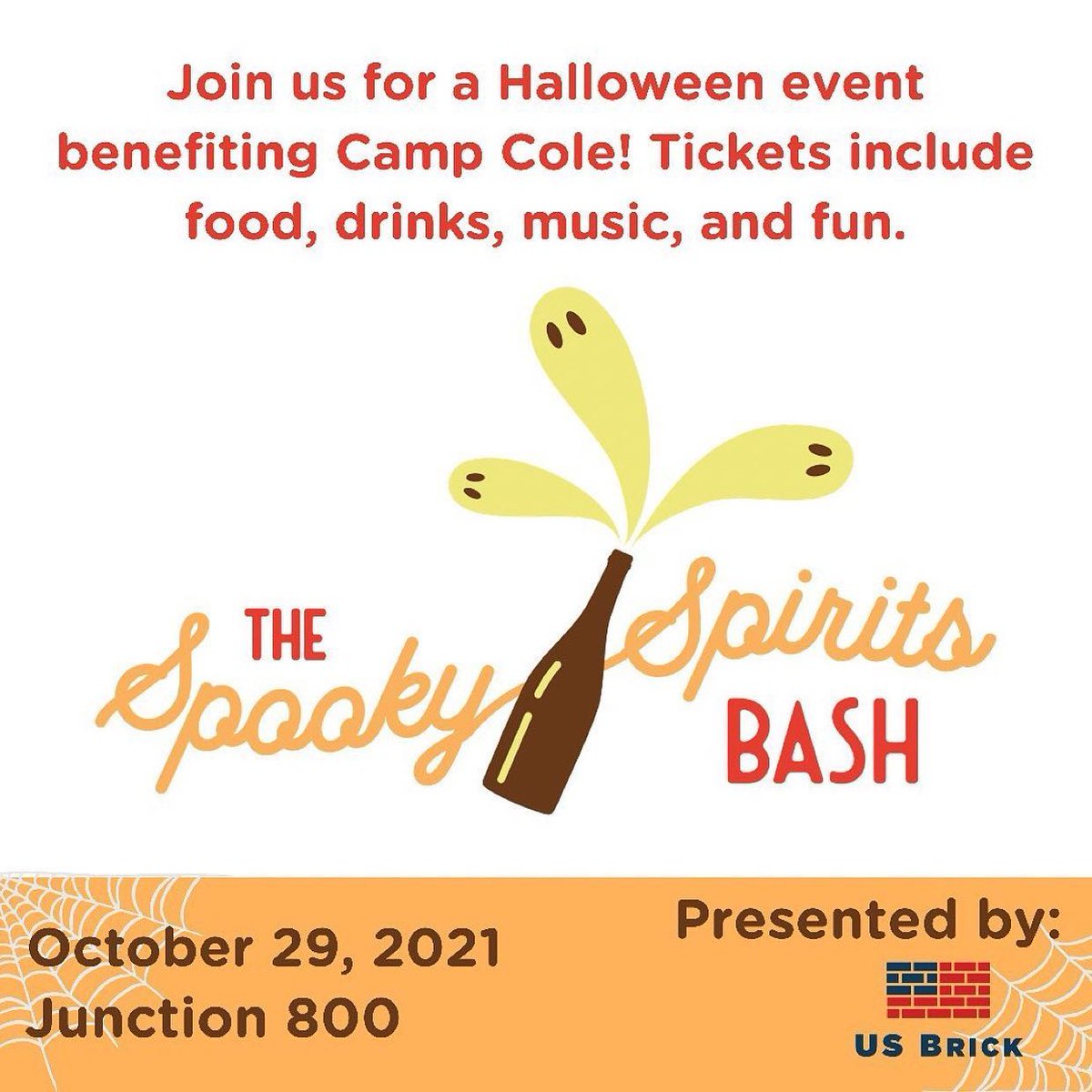 USBrickCo's tweet photo. We are excited to partner with @CampColeSC for this fun event in October. It will be a hauntingly fun night full of food, drinks, & live music, all to benefit Camp Cole - learn more & get tickets here: https://t.co/CQXGdP8syj #campcole #usbrick #community #palmettostate https://t.co/EnM4srV0vB