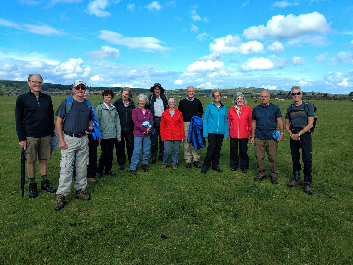 Leading a walk today for <a href="/ryedalewalking/">Ryedale Walking</a> Group from Great Hucknell, Derbyshire today. 14 members on our first walking holiday since Covid-19 curtailed our activities... I took the photo <a href="/RamblersGB/">RamblersGB</a> @over60andactive