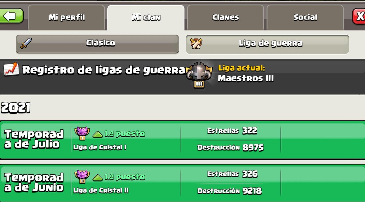 Seguimos en busca de nuevos jugadores que quieran formar parte de esta familia🕵️

Th12 en adelante ✅
Aldeas niveladas✅
Activos✅
Donadores ✅

¡OFRECEMOS!
Buena organización de guerra✅
Buen ambiente✅
Grupo de WhatsApp ✅
Donadores y activos✅
Cantera para ths más bajos✅