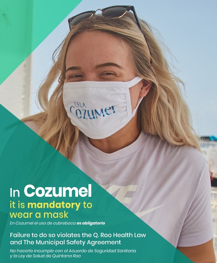 ¿De Vacaciones en #Cozumel?
En Cozumel el uso de cubreboca es obligatorio 
#VisitaCozumelConConfianza 
#IslaCozumelTeEspera