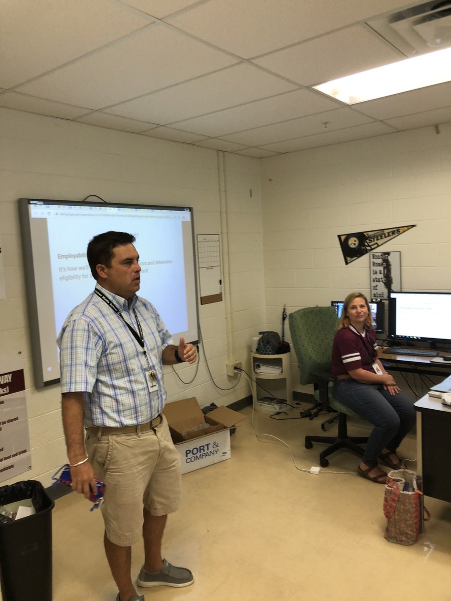 A great morning with our New to Leestown Teachers. Go Chargers!