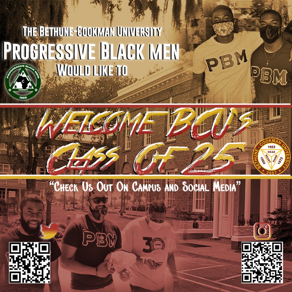 BCU_PBM's tweet photo. The Bethune Cookman University Dapper Chapter Of Progressive Black Men Inc. Would Like To Welcome BCU 25 To Our Illustrious Campus Of Bethune Cookman University. Be Sure To Follow Us On All Social Media Platforms And Stay Tuned For Updates. #BCU25 #WildcatPride #Hailwildcats https://t.co/nWwFTLmR7F