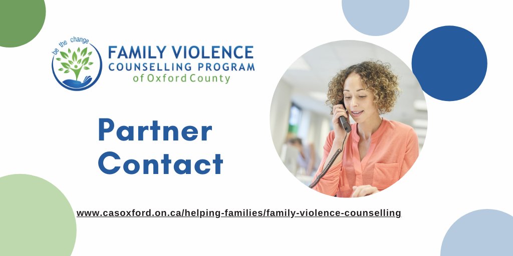 Partner Contact is a link to victims of individuals who are participating in MARC/PAR, providing them with information to maintain their safety, &amp; supports &amp; referrals to community services. To learn more, contact the Family Violence Counselling Program.