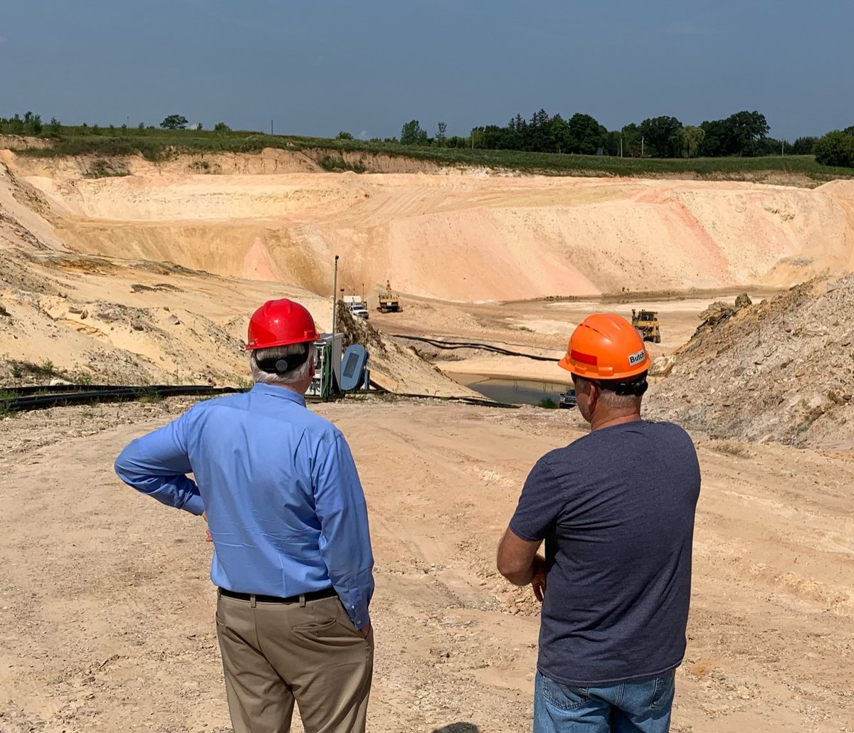RepGrothman's tweet photo. Badger Mining is a family-owned sand mining company based in #Markesan. I can vouch for their high sand-ards. https://t.co/xK17MwjKlF
