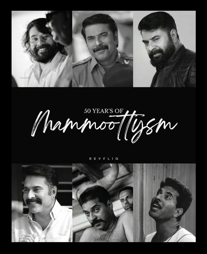 ___Maara's tweet photo. Congratulations on your 50 golden yrs of total involvement and dedication in film industry.. ❤️

#50YearsOfMammoottysm 
@mammukka | #BheeshmaParvam https://t.co/ezLbAJNVw5