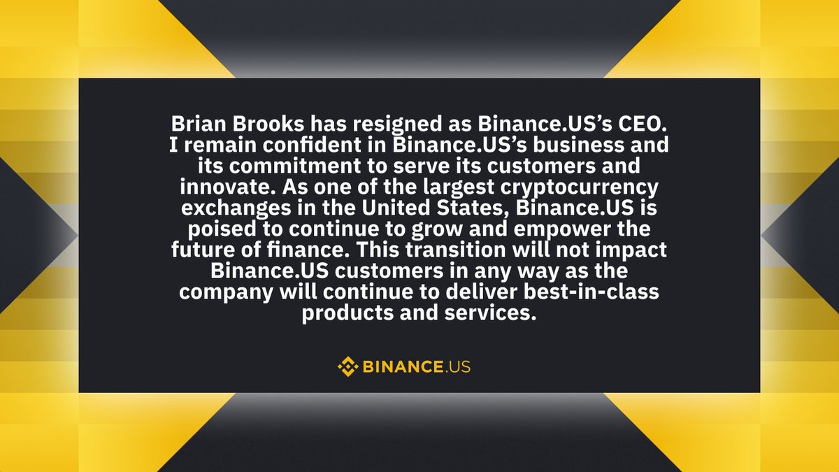 From @BinanceUS chairman of the board @cz_binance