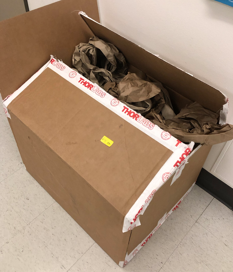MattRasband's tweet photo. Finally - my chance at Twitter fame:  A box from Thorlabs was delivered with a repaired piece of equipment.  Thorlabs sent something special in the box... https://t.co/lRKye2KjqS