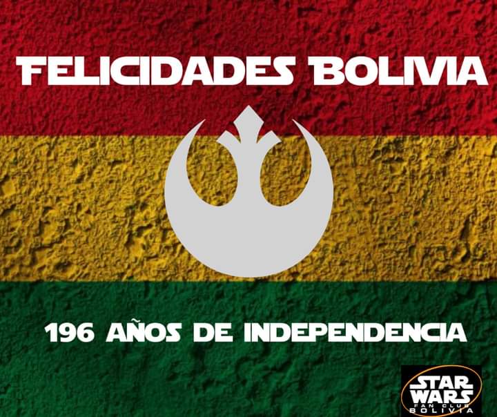 swfcb's tweet photo. El día de hoy Bolivia celebra 196 años de independencia. MUCHAS FELICIDADES BOLIVIA!!🇧🇴

✨✨Y que la fuerza nos acompañe siempre! ✨✨ https://t.co/7LtbxJWWfg