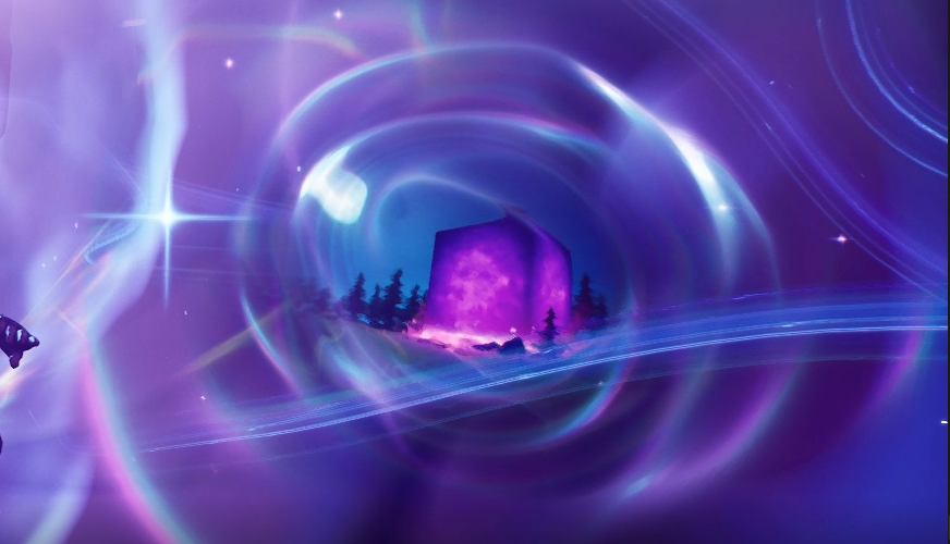 HYPEX's tweet image. THE CUBE WAS SPOTTED ON THE NEW MAP!!