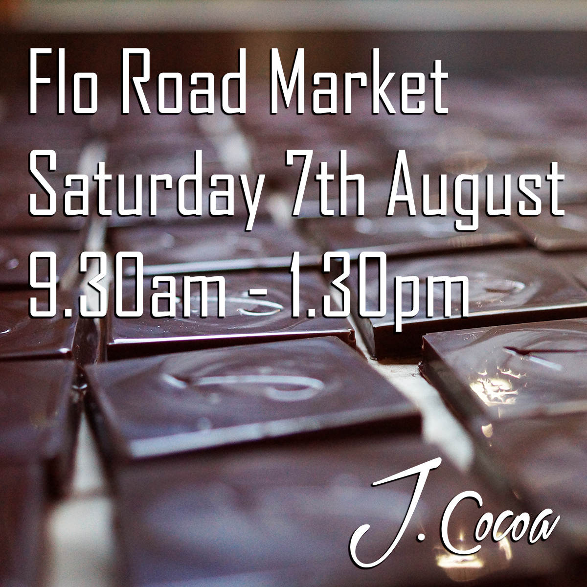 Back at @floroadmarket with some absolutely delightful #BeanToBarChocolate treats tomorrow!
.
#JCocoa #BeanToBarChocolate #Awardwinning #SingleOrigin #CraftChocolate #ZeroWasteFood #PlasticFree #Brighton #BrightonFood #BrightonFoodies #BrightonChocolate #SussexFood #SussexFoodies