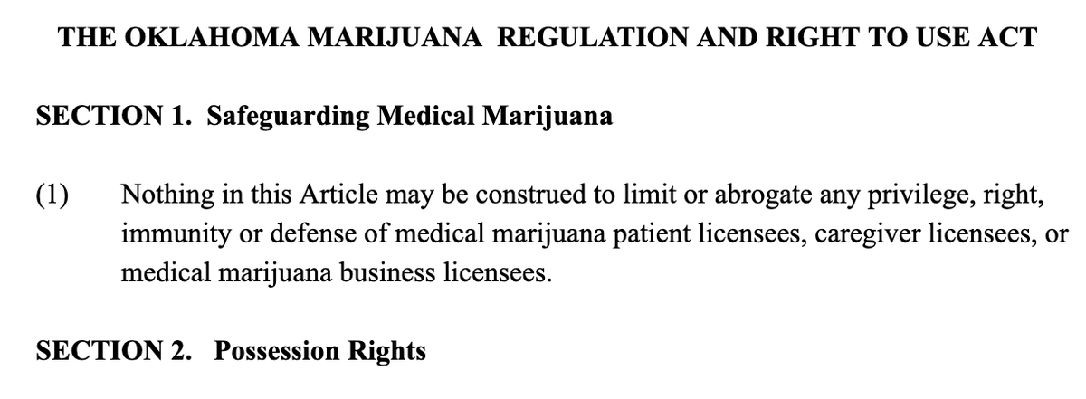 tomangell's tweet image. Oklahoma activists are preparing to file separate initiatives they want to place on the 2022 to ballot to legalize marijuana and overhaul the state’s current medical cannabis system.

They’re taking community feedback on the draft proposals now.

marijuanamoment.net/oklahoma-activ…