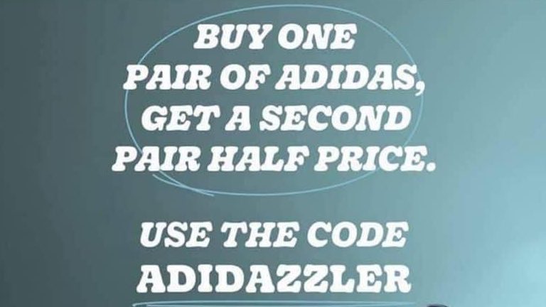 New offer at Oi Polloi. 
Buy 2 pairs of adidas at Full Price and get one of them half price with code. 

oipolloi.com