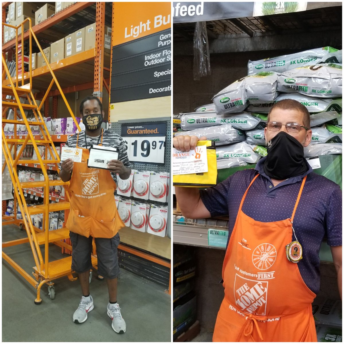 Congratulations to Kareem(D23/59) and Wayne(D96) @0939 for  ladder safety and getting product on the shelf for our customers. Great job at staying in focus👏🏽👏🏽👏🏽🎉🎉🎉🎉#oneteamonedream
#laddersafety
#0939isthebeststoreever