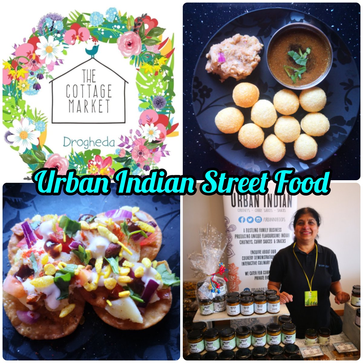 Find us at <a href="/CottageMktDrog/">CottageMarketDrog</a> tomorrow! We'll be back with our Indian Street Food counter. Tasty snacks to eat while you shop.

#LouthChat #shoplocal #urbanindifoods
😋😀