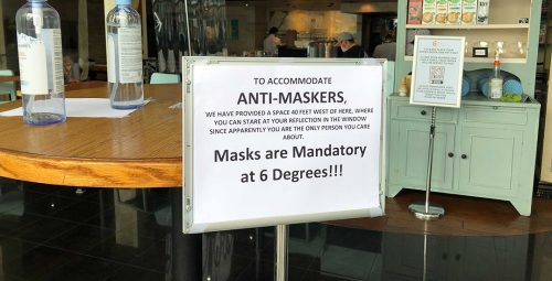#Vancouver restaurant posts savage signs shooing away anti-maskers ow.ly/615j50FMbXL