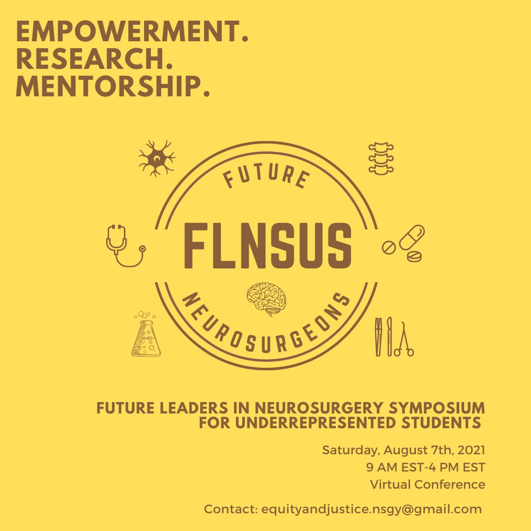 Jacquelyn Corley, MD (@jacquelyncorley) on Twitter photo So excited for tomorrow! Equity and Justice in Neurosurgery sponsored by <a href="/Dukeneurosurg/">Duke Neurosurgery</a> is putting on the first of its kind, Future Leaders in Neurosurgery Symposium for Underrepresented Students. Check out the lineup of speakers! #Allstars
#medtwitter #nsgy #ilooklikeasurgeon So excited for tomorrow! Equity and Justice in Neurosurgery sponsored by <a href="/Dukeneurosurg/">Duke Neurosurgery</a> is putting on the first of its kind, Future Leaders in Neurosurgery Symposium for Underrepresented Students. Check out the lineup of speakers! #Allstars
#medtwitter #nsgy #ilooklikeasurgeon
