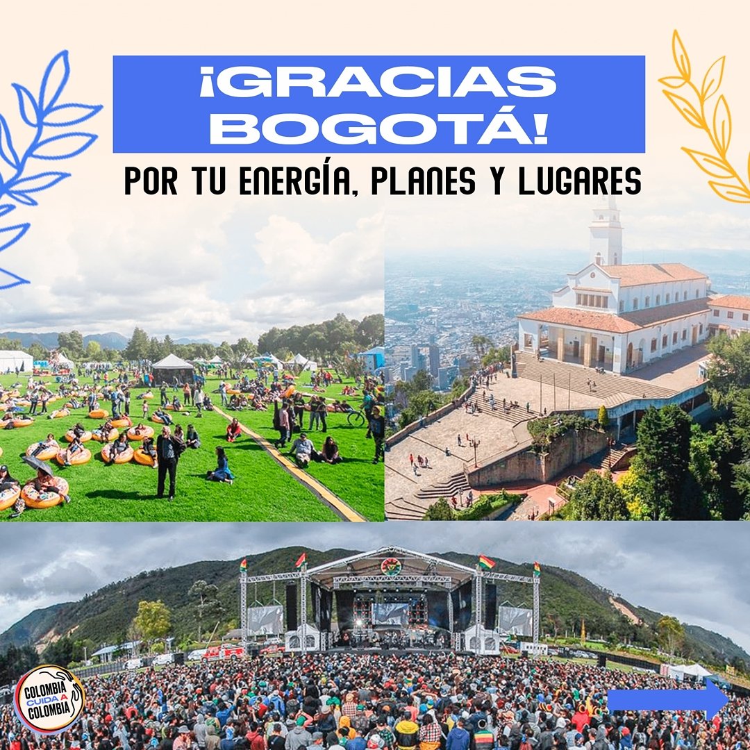 ColombiaCuida's tweet image. ¡Feliz cumpleaños Bogotá! 🌆

Bogotá la ciudad de la diversidad y las oportunidades está hoy de cumpleaños🎉🎊 y no podemos sentirnos más felices y orgullosos.

Te invitamos conocer y compartir un poco más de eso que nos hace querer tanto a #Bogotá

#ColombiaCuidaColombia