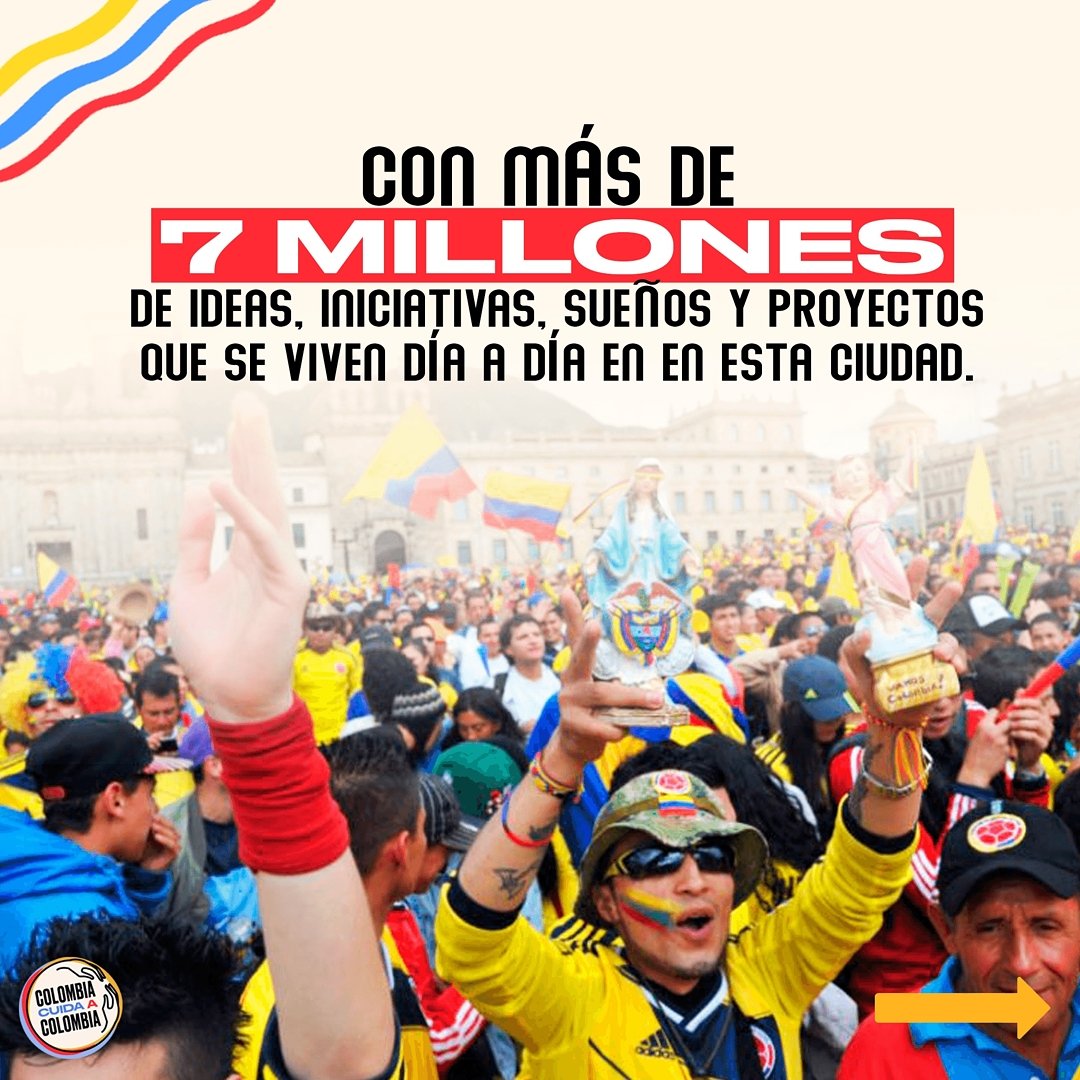 ColombiaCuida's tweet image. ¡Feliz cumpleaños Bogotá! 🌆

Bogotá la ciudad de la diversidad y las oportunidades está hoy de cumpleaños🎉🎊 y no podemos sentirnos más felices y orgullosos.

Te invitamos conocer y compartir un poco más de eso que nos hace querer tanto a #Bogotá

#ColombiaCuidaColombia