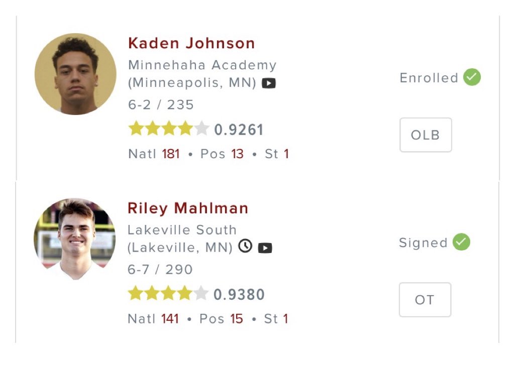 Someone should ask the top HS prospects from MN each of the last two years. #OnWisconsin