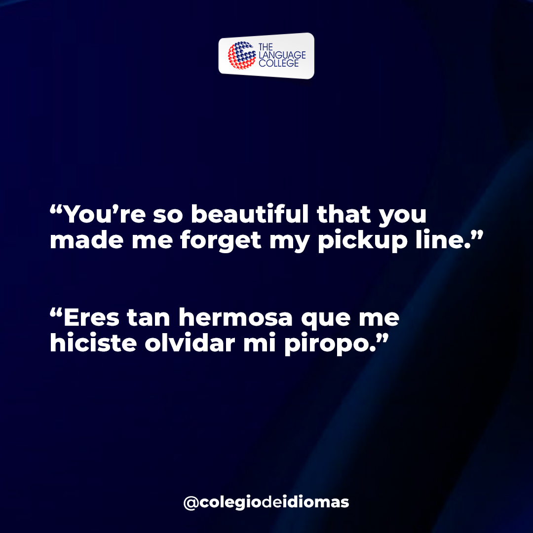 colegioidiomas's tweet photo. ¡Toma nota! 😉 Aquí te dejamos 3 piropos en inglés para que le digas a tu "significant other" 😚 (eso, si te atreves a hacerlo 😅).
¿Conoces alguno más?
¡Colócalo aquí abajo en los comentarios!
.
.
.
.
.
#TLC
#ThanksTLC
#TheLanguageCollege
#Educacion
#ComunicamosSinFronteras https://t.co/AeFh8O3k4m
