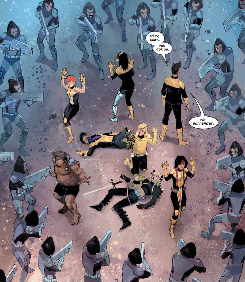 derekreadsX's tweet photo. #NewMutants1 #Xmen #Xspoilers
#PrestigePanel
This team biting off more than they can chew and getting sent to space prison seems very correct. It seems like nothing has changed! Yup yup this book is amazing and I’m so happy to see these characters all be important again. https://t.co/W4I5NDS5yr