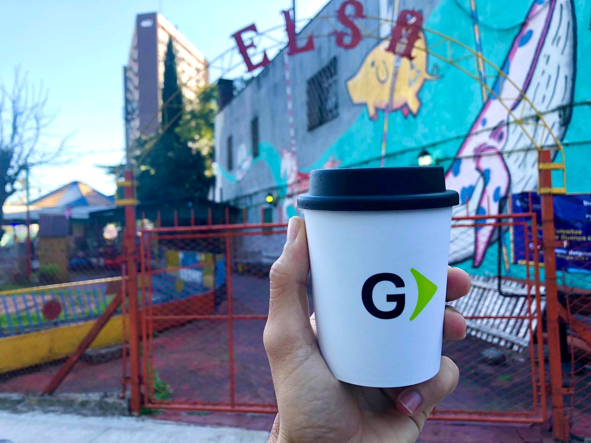 Globant's tweet photo. Time to be kind to yourself! 
Grab your favorite beverage &amp; take a Friday break ☕❤️
Happy Friday! #LetsKeepRocking

Buenos Aires, Argentina  📍

#BeKindToYourself #DrinkWithAView https://t.co/yyjiK2rBTm