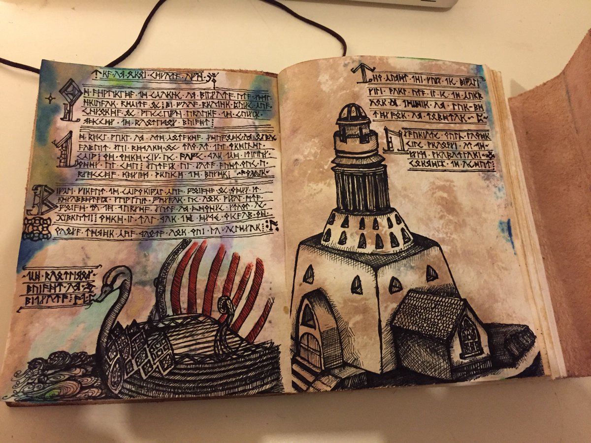 MHNurseLecturer's tweet photo. More progress on the Dwarven Journal for our ME game. #ttrpg #harnmaster #middleearth https://t.co/mjKl8vzrd0