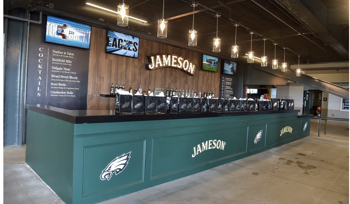 Darren Rovell on Twitter "New at Eagles Games A Jameson Bar! On the