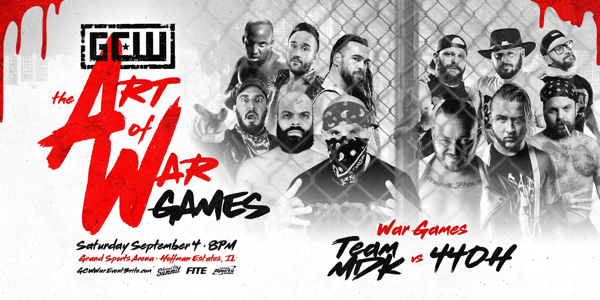 GameChangerWrestling on Twitter: &quot;*WAR GAMES UPDATE* The battle lines have been drawn. This is WAR... MDK GANG vs 44OH Get Tix: https://t.co/Py2kkKfX3Z The Art of WAR GAMES Sat 9/4 - 8PM Chicago #