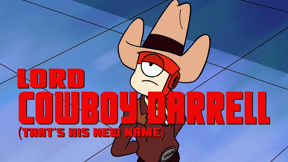 cowboyotd's tweet photo. The cowboy of the day is: Lord Cowboy Darrell from OK K.O.! Let's Be Heroes https://t.co/zDnNxIDRKE