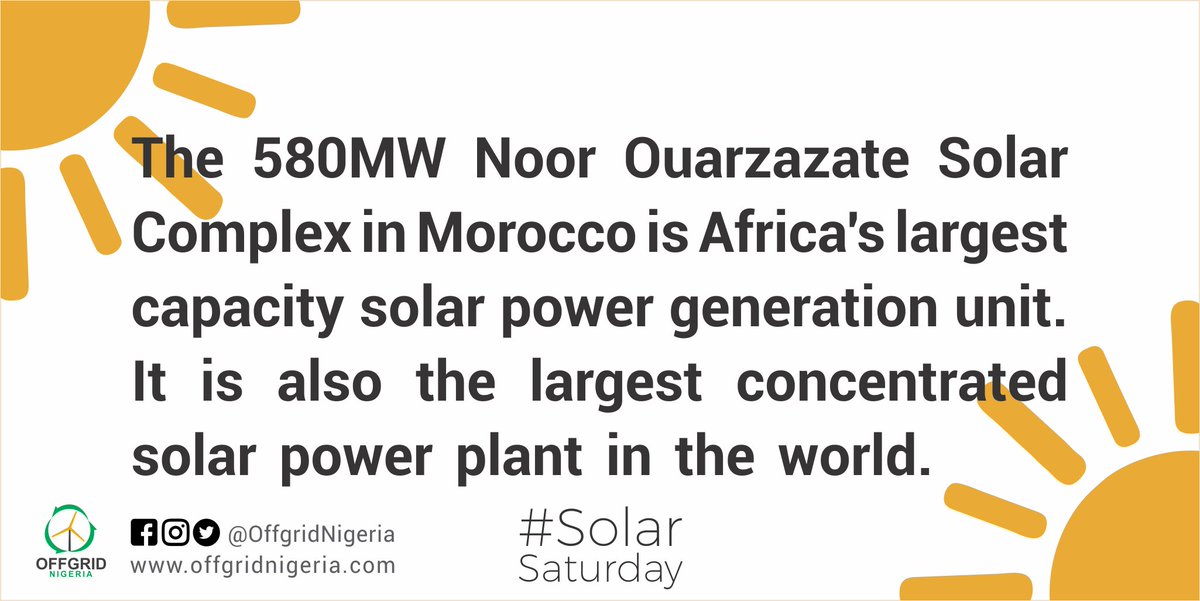 #DYK? #SolarSaturday #SolarEnergyFacts #OffgridNigeria