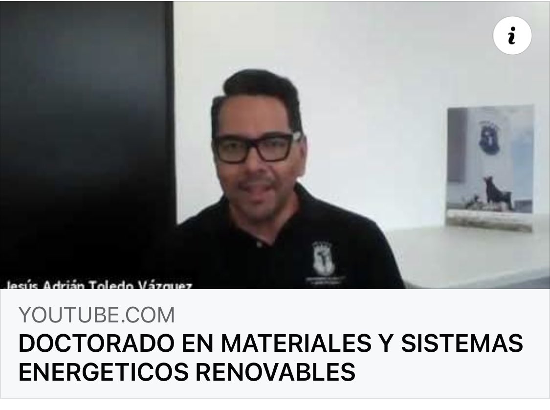 #PosgradosUNICACH
Adquiere los conocimientos científicos y herramientas de investigación necesarias  en áreas de materiales y sistemas energéticos renovables.* PNPC – CONACYT.
youtube.com/watch?v=ZfUBzq…
#ExpoPosgradosUnicach #OfertaEducativaUnicach