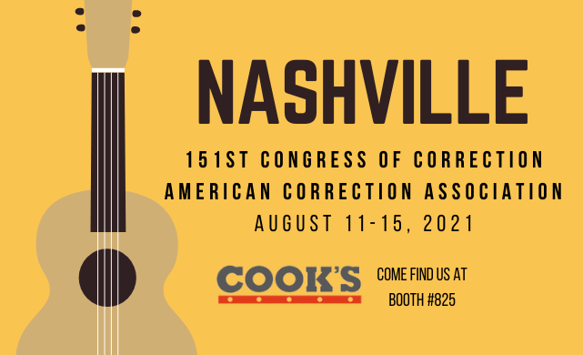 cookscorrect's tweet image. We are excited to be attending the American Correctional Associations 151st Congress of Corrections next week in Nashville, TN. If you or someone from your facility will be attending, you should stop by and say hello to the Cook’s Team in booth # 825.
cooksdirect.com/cooks-correcti…