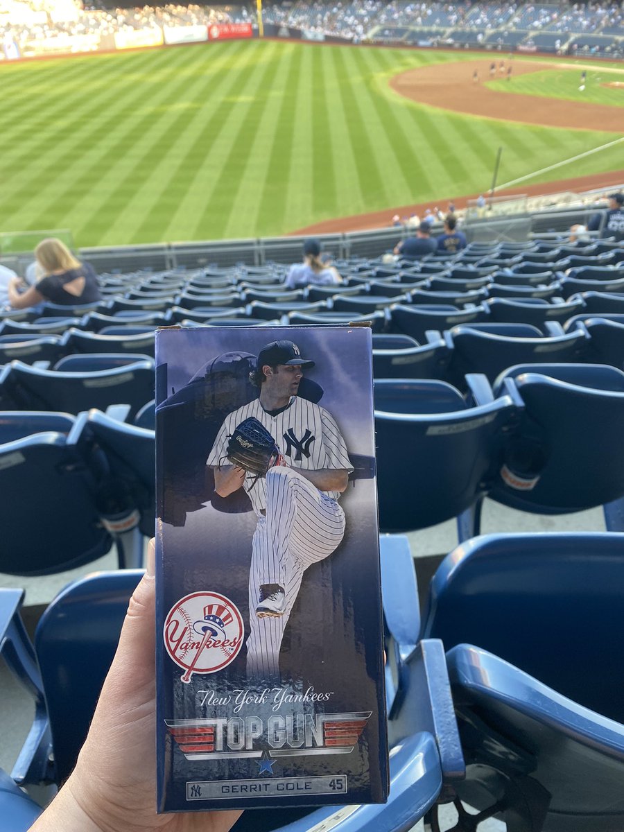 Gerrit Cole Bobblehead night. #Yankees https://t.co/yNBNBef5pI