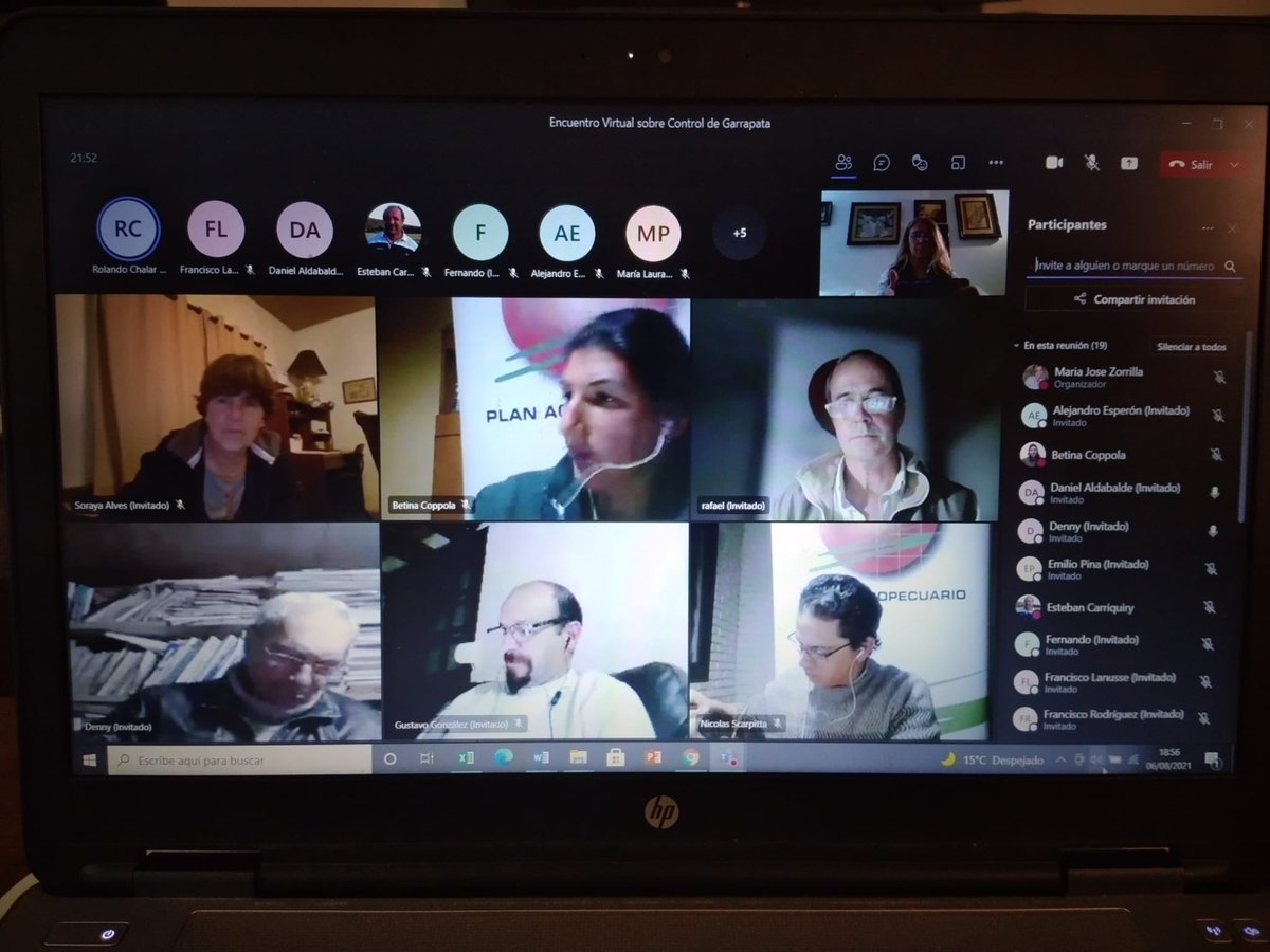maria_zorrilla's tweet photo. #AHORA encuentro virtual para productores asociados a la #regionaleste del @PlanAgro @ecarriuy @cmolina411 @BarbatRicardo
Moderan Dra. Betina Coppola y Dr. M. Sc. Rafael Carriquiry
#controldegarrapata
#tratamientos
#costoeconomicodelcontrol
#manodeobra https://t.co/bbxu1g9F8K
