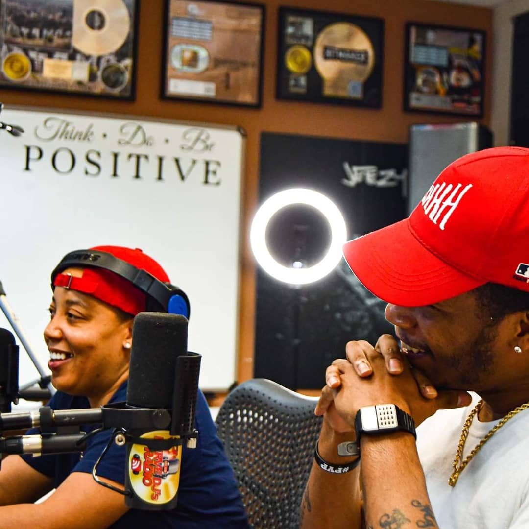 Respect_MyGfool's tweet photo. Got invited to the #bigheffradioshow yesterday to follow up ona #stonerfest and pop my shiid on what's to come! Appreciate y'all fa havin me and love to my shooter as well! #StillValley https://t.co/3kthMDZ10n