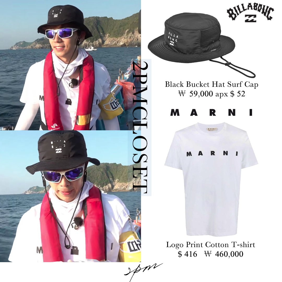 2PMCloset's tweet photo. 🐥 210807 도시어부 Grrr
The Fishermen &amp; the City
#Wooyoung 

Marni
🕑 Logo Print T-shirt
https://t.co/g8cn5vh188

Billabong
🕑 Bucket Hat 버킷햇
https://t.co/pw7V60MtEi

#투피엠 #2PM #장우영 #우영
#Wooyoung_Closet @0430yes
@follow_2PM https://t.co/sEFNnlh9RU